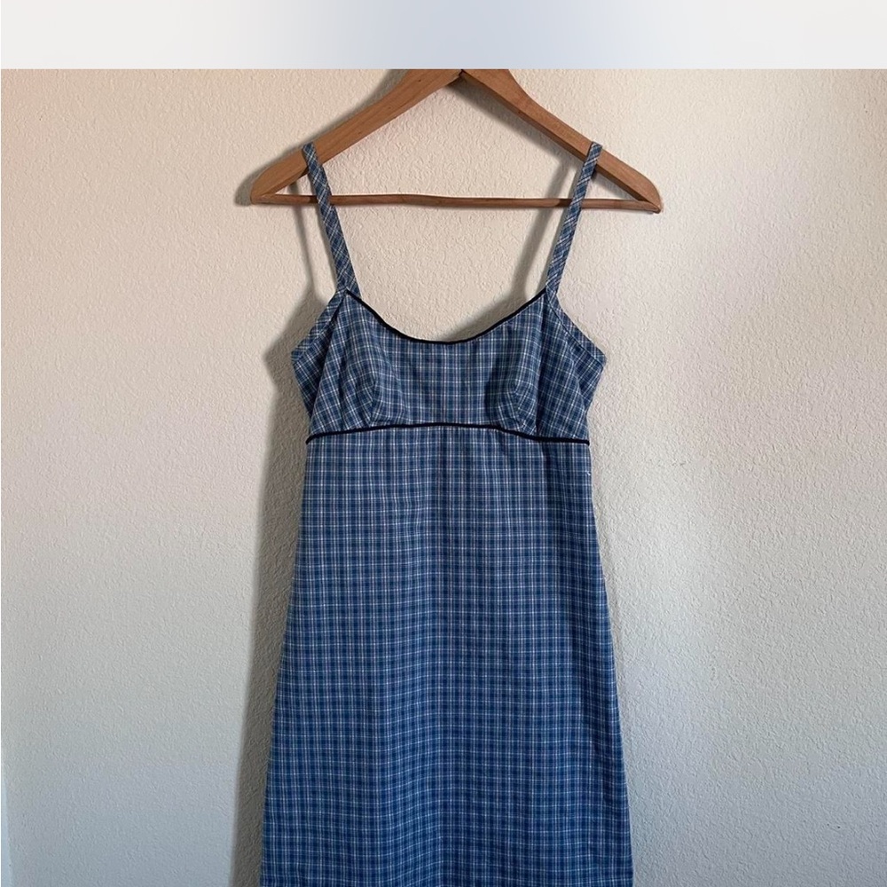 Vintage Milkmaid Gingham Mini Dress